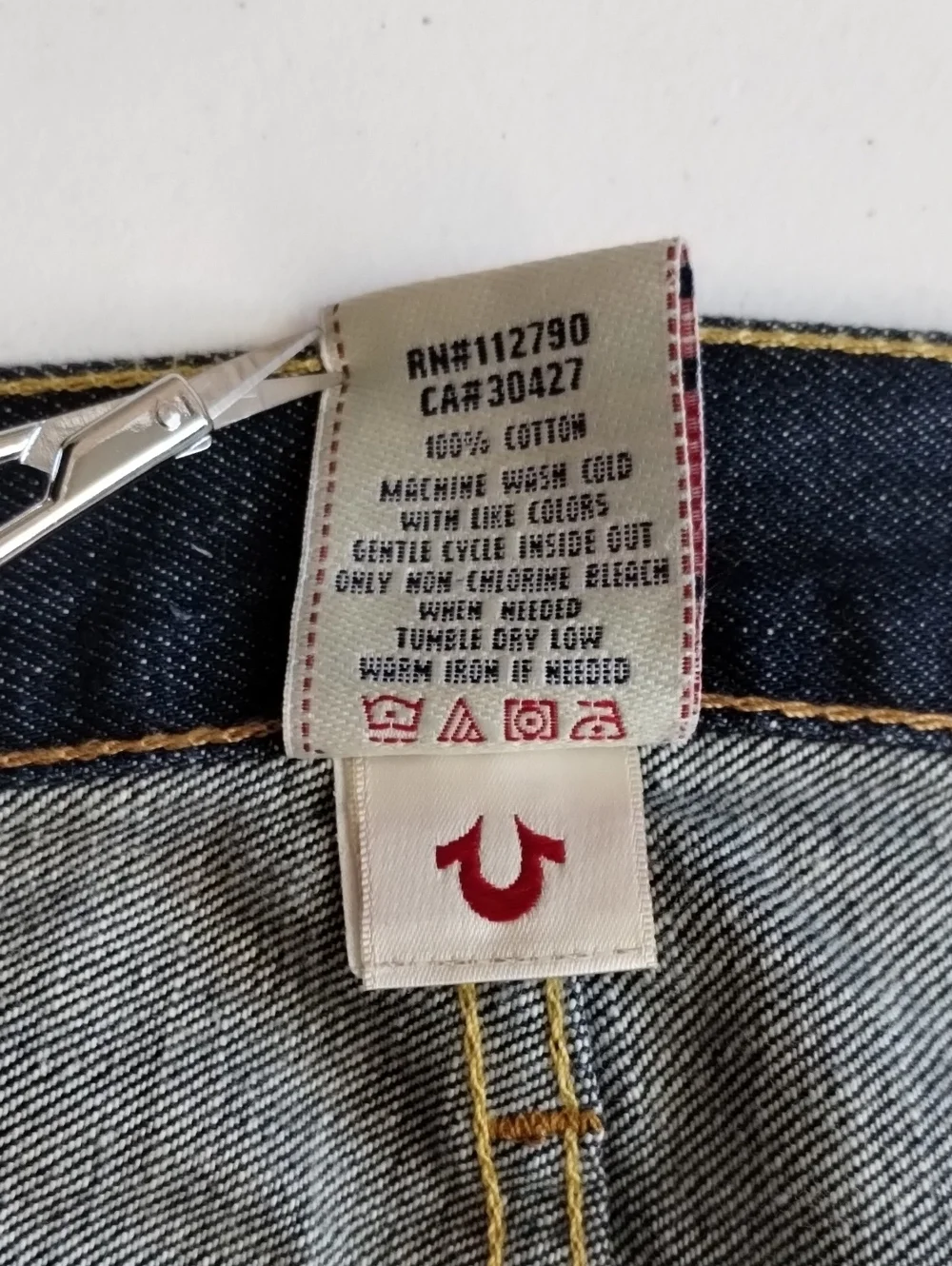 True Religion Texas Jack Dark Blue Straight Jeans Size 38 (Read Description)